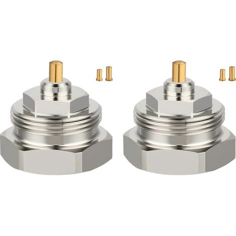 Adaptateur de radiateur 2X M30 x 1,0 vers M30 x 1,5 pour vannes Oventrop 1011445 - Adaptateur à filetage fin pour vanne thermostatique (1/5)