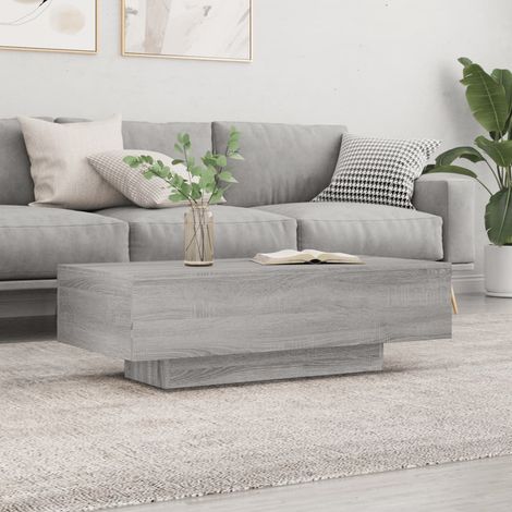 vidaXL Tavolino Salotto Grigio Sonoma 100x49,5x31 cm Legno