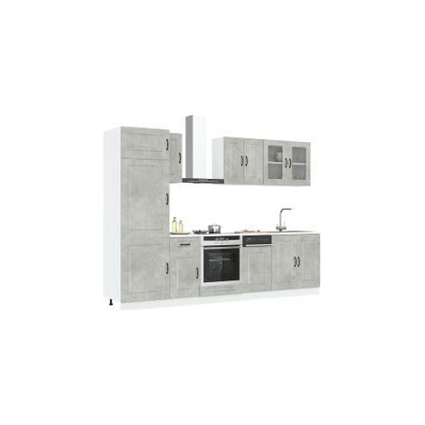 Ensemble d'armoires de cuisine 8 pcs Kalmar bois d'ingénierie (1/5)