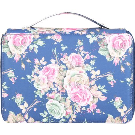 Pencil Case 200 Slots Rose Printed 4‑Layer Zipper Pen Holder Stationery Storage Pocket (1/5)