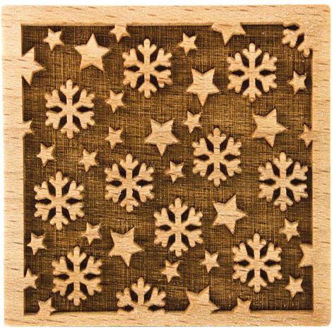 Keks-Block mit Schneeflocken-Motiv - Patisse