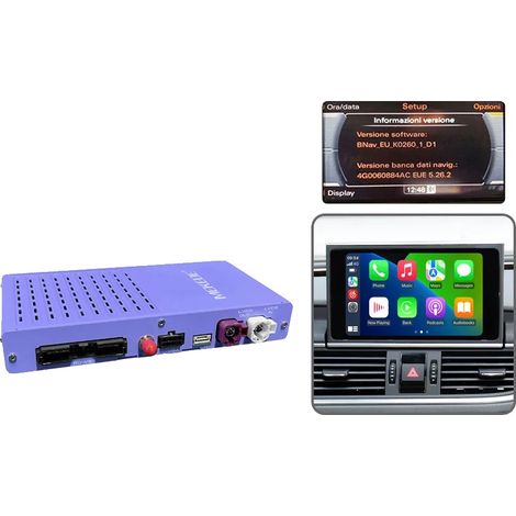 Caja inalámbrica CarPlay/Android Auto, resolución de vídeo 720P/1080P, compatible con entrada HDMI, LA10-AU3G (1/2)