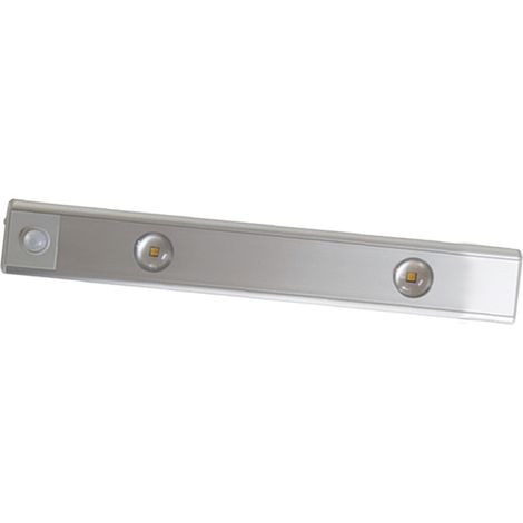 Lampe LED ultra-mince pour placard, intelligente, rechargeable sans fil, avec détecteur de mouvement, 20 cm / 7,9 pouces, argent. (1/5)