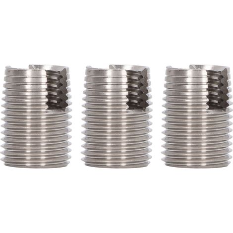 Lot de 20 inserts filetés autotaraudeurs fendus en acier inoxydable M16 x 1,5 (22 mm) pour automobile (1/5)