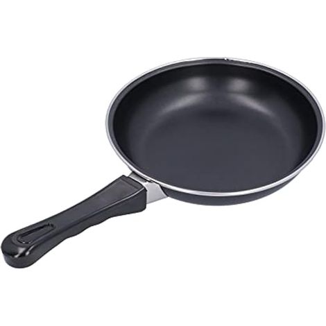 Petite poêle ronde en inox antiadhésive pour crêpes et omelettes, compatible induction et gaz (20cm) (1/5)