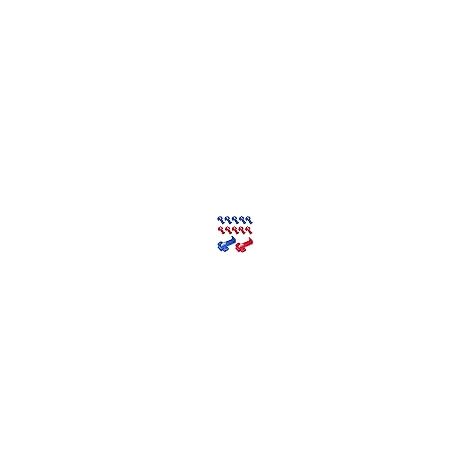 Lot de 20 connecteurs de dérivation rouges et bleus 0,5-2,0 mm² - Pour voleurs de courant de voiture - Connecteur rapide - En laiton étamé PP entièrement isolé (1/5)