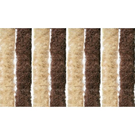 Tenda anti mosche tenda per casa e campeggio in ciniglia 120 x 230 centimetri tenda in ciniglia marrone e beige