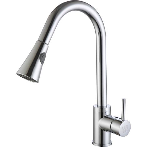 Grifo monomando de fregadero extraible modelo Neuquén (1/3)