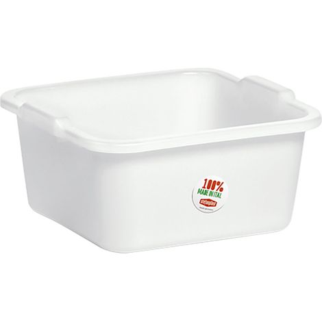 BACINELLA QUADRA 34 x 34 cm -  11 lt neutro  - STEFANPLAST