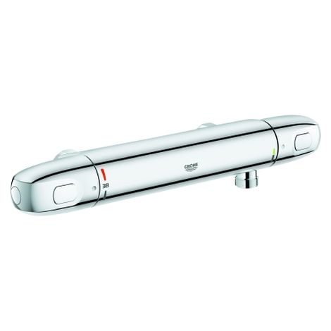 GROHE Thermostat-Brausebatterie Grohtherm 1000 348173, Wandmontage, ohne Anschlüsse, eigensicher, Professional Edition, chrom (1/2)