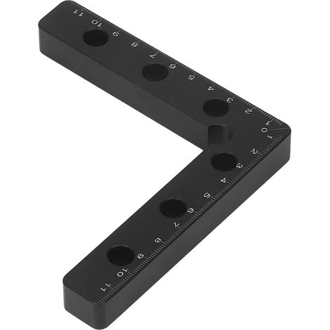 Kit d'outils pour le travail du bois : équerre de positionnement 2 pièces, 120 mm, angle de serrage de 90°, échelle métrique (1/5)