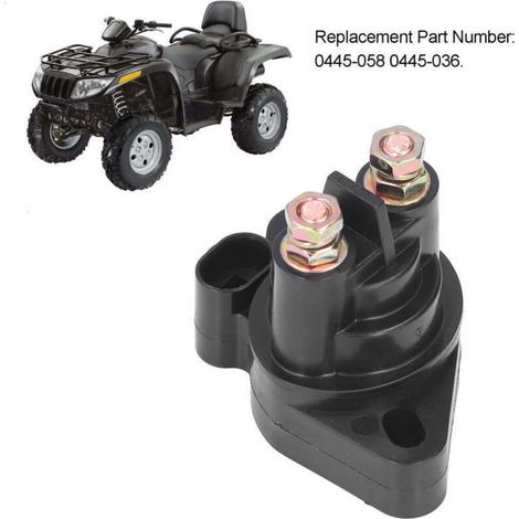 Relais de démarreur Arctic Cat ATV 12V, remplacement universel pour modèles à cylindrée multiple (1000, 400, 450, 450i, 500, 550, 650, 700). (1/5)