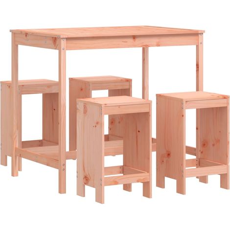 Maison Exclusive - Set da Bar da Giardino 5 pz in Legno Massello di Douglas