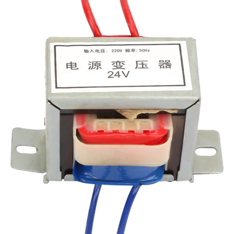 Transformateur monophasé 220V-24V 12W 50Hz, isolation basse fréquence, noyau en EI (1/4)