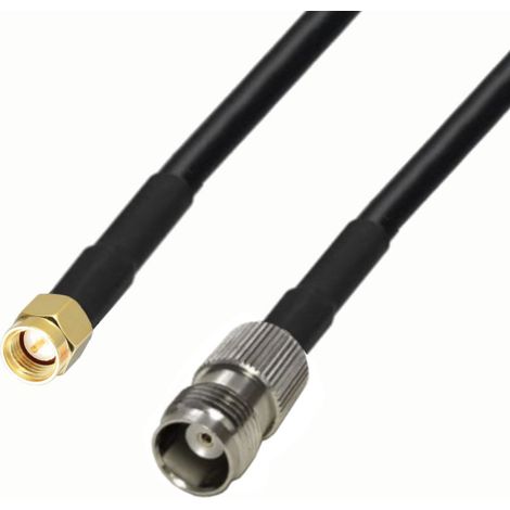 Cavo antenna con connettore SMA/presa TNC RG58, 2 m