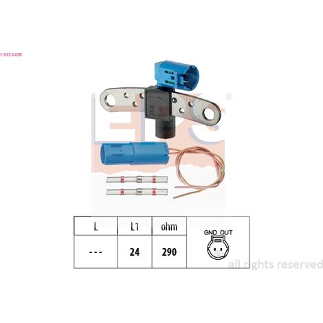 Capteur d'angle, vilebrequin EPS 1.953.543K NISSAN 01436-00QAB 09 110 560 138114