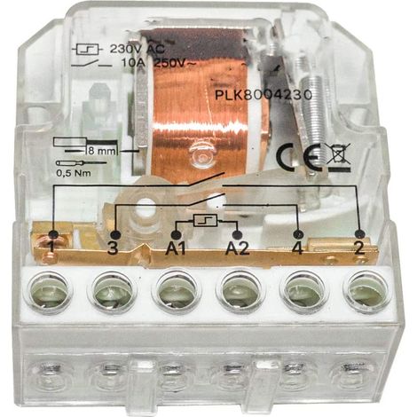 Rele Commutatore Ad Impulsi Passo Passo 4 Fili Doppia Accensione 230V GJ01-04 (1/5)