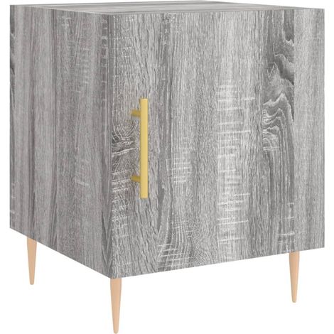 Maison Exclusive - Comodino Grigio Sonoma 40x40x50 cm in Legno Multistrato