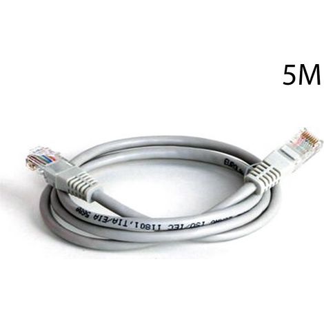 Cavo cablato FTP CAT6 rete LAN RJ45 collegamento 8P8C pc router internet 5m (1/5)
