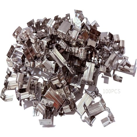 Clips de Drainage de Panneau Solaire, Pince de Drainage de panneau, pour l’élimination automatique de l’eau de pluie et de la poussière du panneau (100pcs-30mm clip) (1/5)