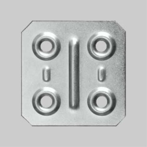 Piastrina piana 4x4 cm (200 pezzi) (1/2)