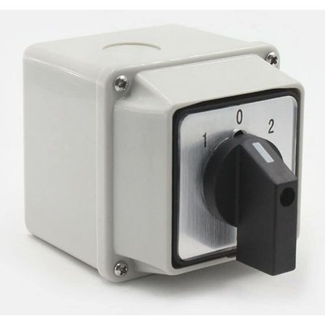 Selettore a camme rotante universale LW26-20A 220V - 8 terminali 3 posizioni Commutatore 1-0-2 con interruttore principale