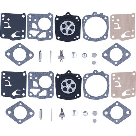 Kit de joints de carburateur pour tronçonneuse Jonsered 625 630 670 920 930 2094 Compatible avec Husqvarna 61 65 77 162 181 185 266 268 272 281 288 480 1100 2100 210 0 Tronçonneuse avec carburateur Ti (1/5)
