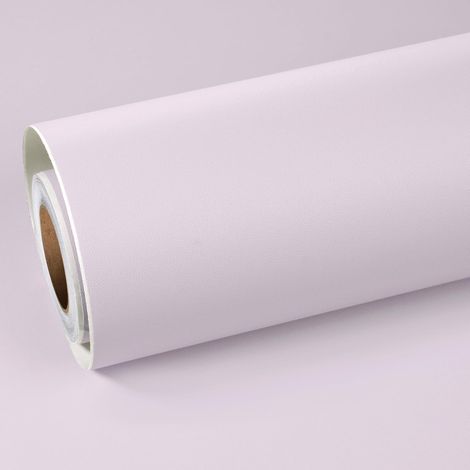 Papier Adhesif pour Meuble Violet Clair Papier Peint Adhesif Mural Chambre Fille Adulte Papier Vinyle Adhesif Cuisine Violet Mat Film Adhésif Decoratif pour Porte 40cm×3m (1/5)