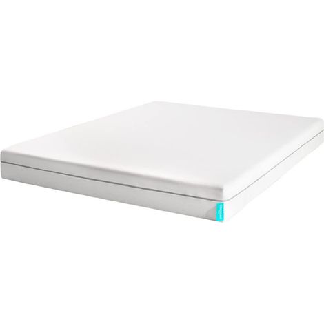 Cecotec Colchón Viscoelástico y Enfundable Flow One 135x190. 3 Capas Altura 18 cm Firmeza Alta Núcleo Perfilado con Espuma HRC MorphoAdapt Fresh
