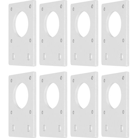 42 Schrittmotorhalterung, flache Montageplatte aus Aluminiumlegierung für 3D-Drucker, silberfarben (1/5)