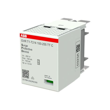 Cartouche de Neutre pour Parafoudre OVR T1-T2 3N 100-255 P TS 2CTB812022R2300 ABB B611466 (1/3)