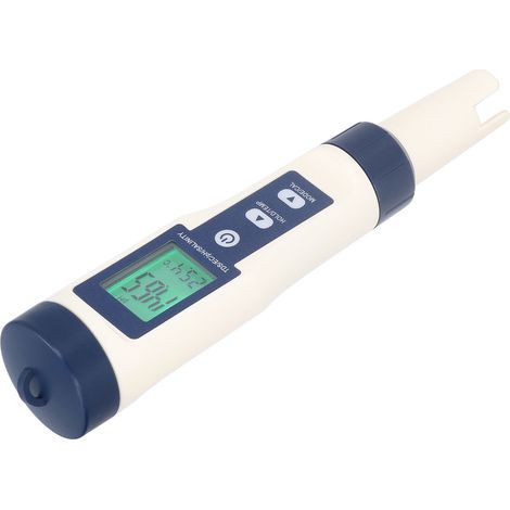 5-in-1 digitaler Wasserqualitätsanalysator: pH-Wert, Salzgehalt, Temperatur, TDS, EC, wasserdicht, hintergrundbeleuchtet. (1/5)