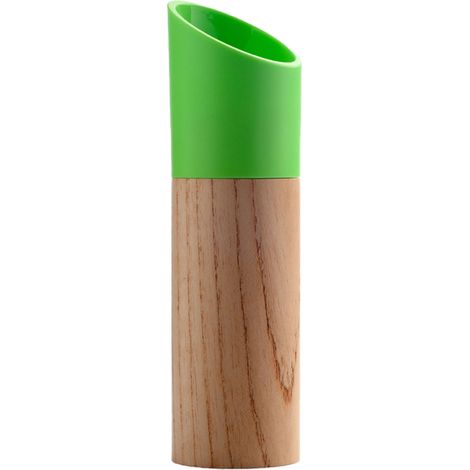 Moulin à Sel et Poivre - Bois de Chêne Naturel - Mécanisme en Céramique Réglable - Pour Cuisine Maison et Restaurant - Lot de 2 (1/5)
