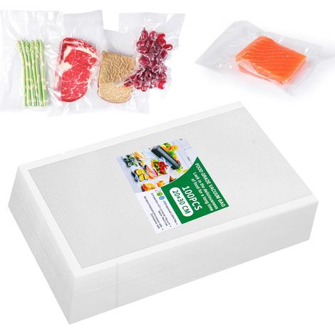 Sachets Sous Vide Alimentaire 20 x 30 cm, 100 Sacs Gaufrés (1/5)