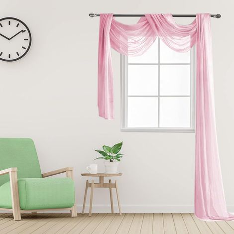 Rideau en tulle 132 x 548 cm, idéal pour mariages, cérémonies et fêtes. (1/5)
