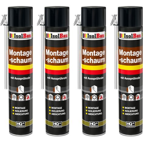 IsolBau Schiuma per montaggio tubi B2 Montageschaum 4 x 750ml (1/5)