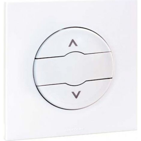 Bouton poussoir pour volet roulant blanc - DUNE