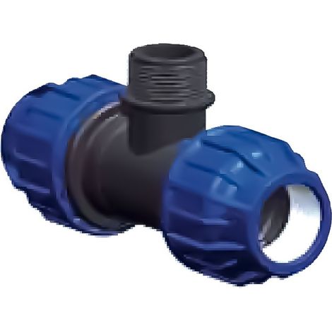 Raccordo "t" maschio in polipropilene Diametro: 25x3/4”x25 mm (1/3)