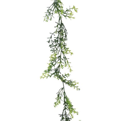 Guirlande de 60 Herbe de Corail Verte artificielles plastique L 180 cm - couleur: Vert (1/2)