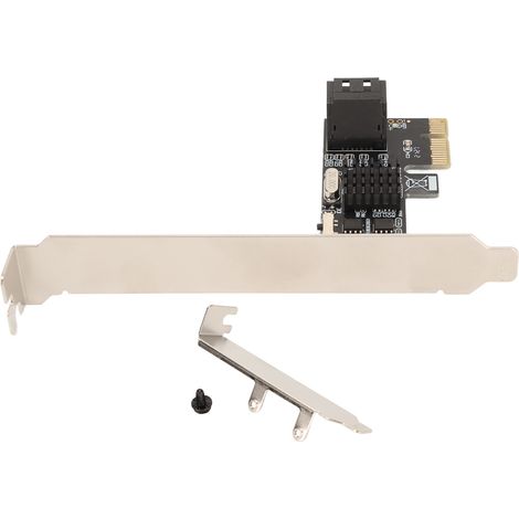 Carte d'extension PCIE vers SATA 3.0, 2 ports, adaptateur pour disque dur SATA, contrôleur PCI Express 1X 4X 8X 16X, carte d'interface. (1/5)