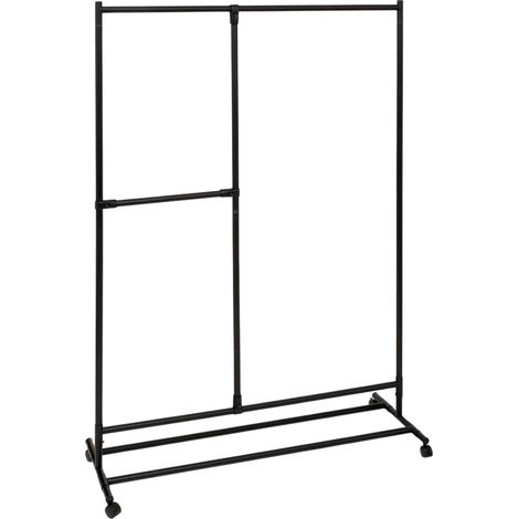 Portant à Vêtements Tripe Barre "Strongy" 173cm Noir (1/3)