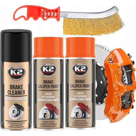K2 Bremssattellack zum Lackieren von Bremssätteln in Orange (1/5)