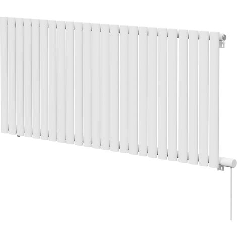 Boone White 600mm x 1440mm Horizontal Electric Single Panel Radiator (1/5)