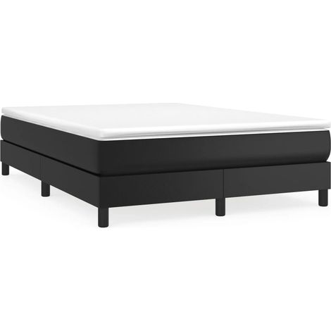 Maison Exclusive - Boxspringbettgestell Schwarz 140x200 cm Kunstl