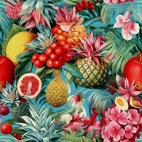 Tela decorativa para exteriores Oxford - Motivo frutal  DX6155 (1/5)