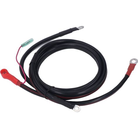 2 m langes schwarzes Batteriekabel, reines Kupfer-Ersatzkabel für Parsun Powertec 15-85 PS Außenbordmotoren, robuste elektrische Verbindung (1/5)