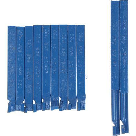 Satz mit 11 DIN-konformen Hartmetall-Drehwerkzeugen, austauschbare Drehwerkzeuge mit Aufbewahrungsbox, 8 x 8 mm (1/5)