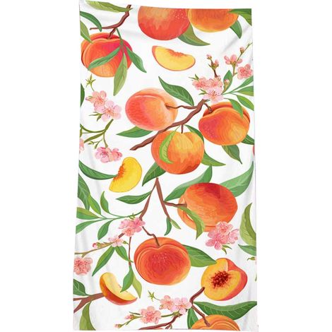 serviette de plage double en éponge ultra-fine avec différents imprimés, serviette de plage, châle de natation et de protection solaire (1/5)