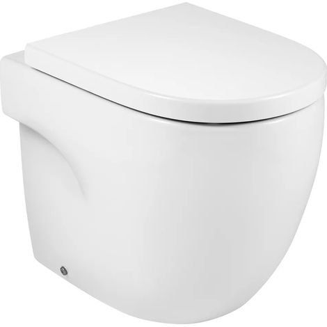 Roca - Vaso Filo Parete Porcellana Bianco - Serie: New Meridian (Senza Coprivaso)