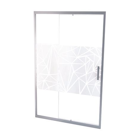 ONDEE ZEN - Porte de douche EKLA - Pivotante - Finition Sérigraphié - 120x185cm (1/3)